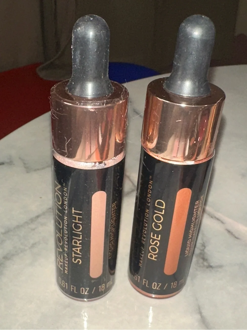 Revolution Pink Metallic Makeup Set with Rose Gold Accents bundle